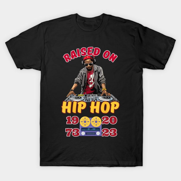 50 Years Hip Hop Vinyl Retro 50th Anniversary Celebration T-Shirt by Mega-st